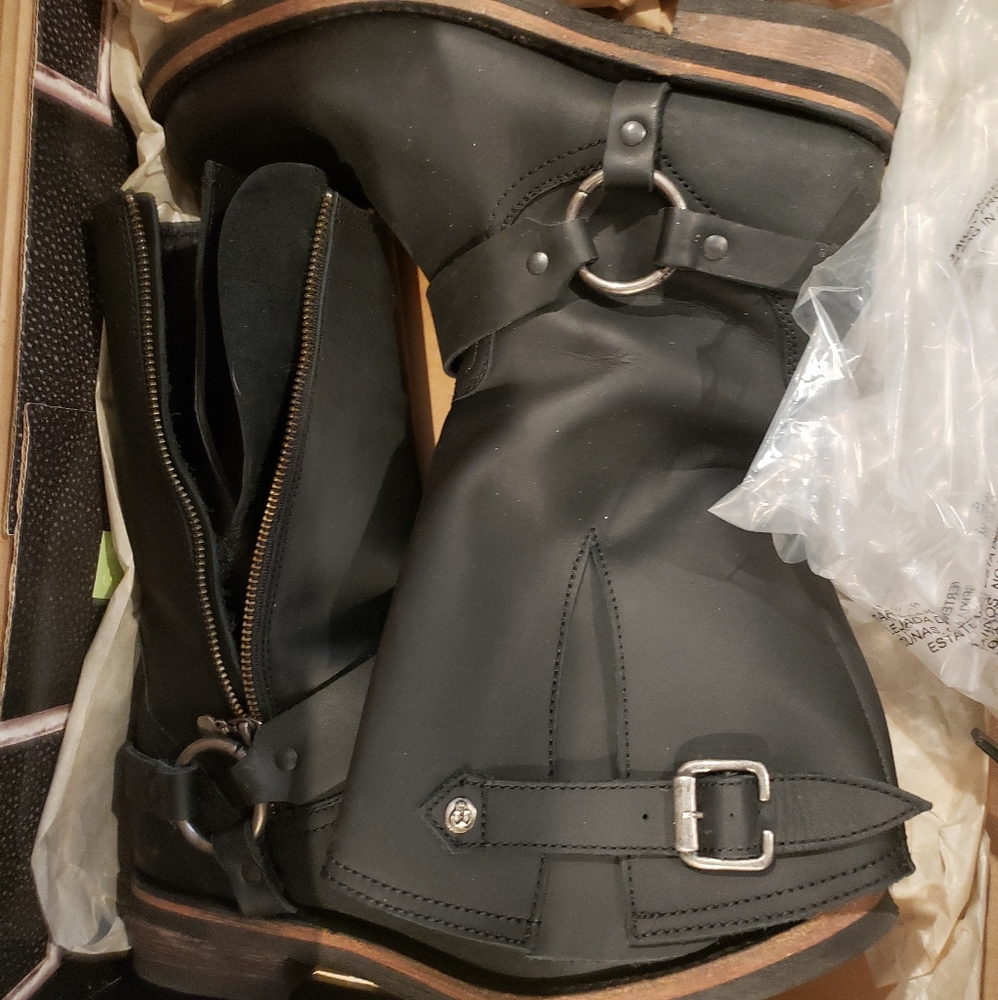 Liberty biker motorcycle boots